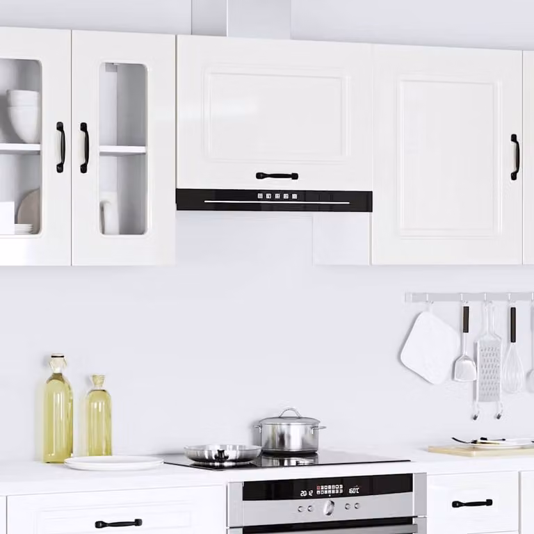 Berkfield Home Kitchen Kalmar Wall Cabinet in High Gloss White Engineered Wood