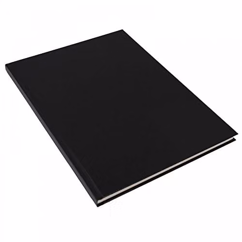 Winsor & Newton A4 Hard-Back Case Bound Sketch Book in White and Black