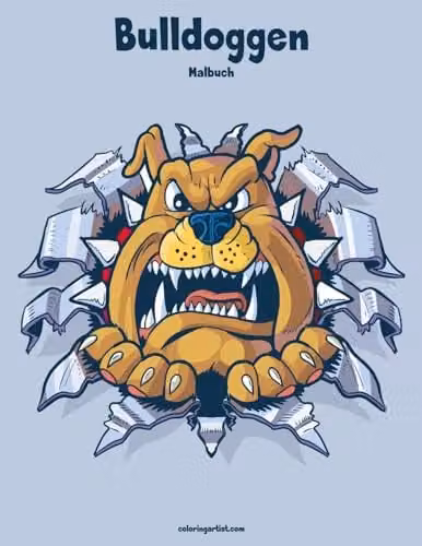 Bulldog Coloring Book Volume 1 by Createspace, Multicolour