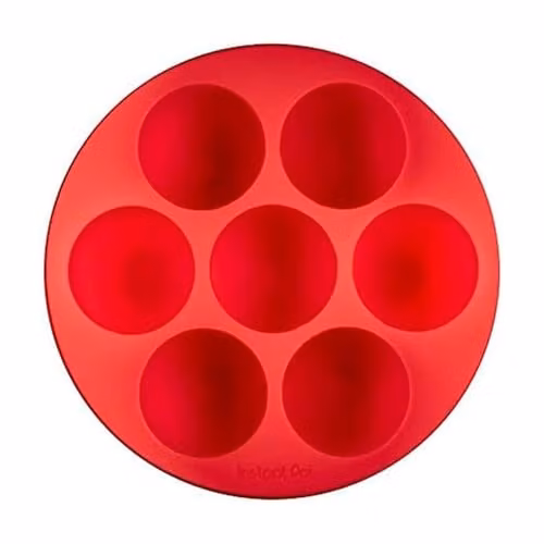 Instant Pot Red Silicone Egg Bites Muffin Tray with Lid – 1