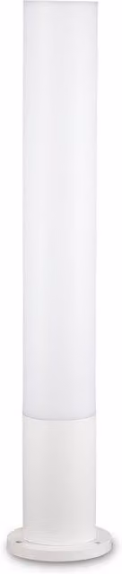 Ideal Lux Edo Round Outdoor Garden Bollard Floor Light in White