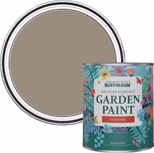 Rust-Oleum Garden Paint in Gloss Finish, Brown, 0.75 l