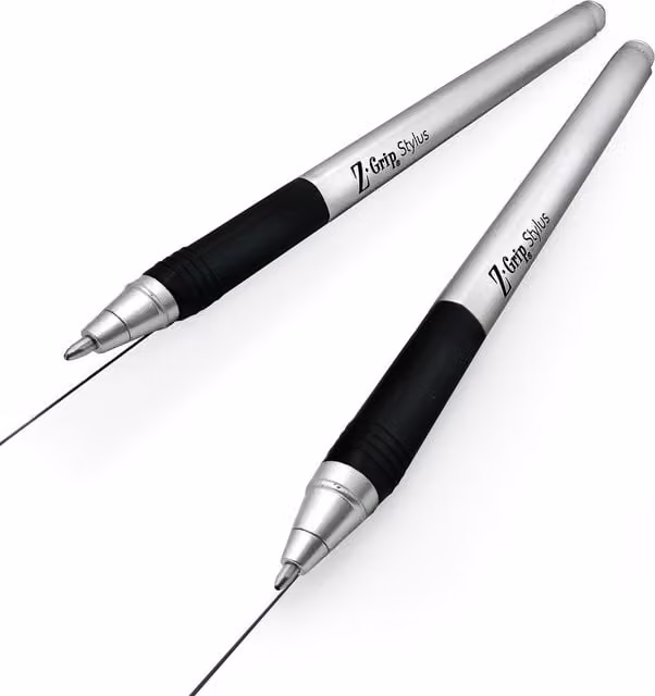 Zebra Z-Grip Stylus Ballpoint Pens with Black Ink, Pack of 2