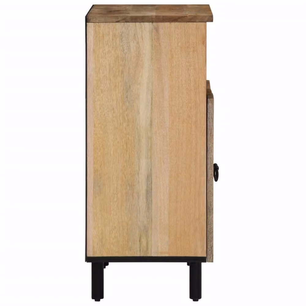 Berkfield Home Side Cabinet in Brown Solid Mango Wood, W/D/H: 60 x 33 x 75 cm – 4