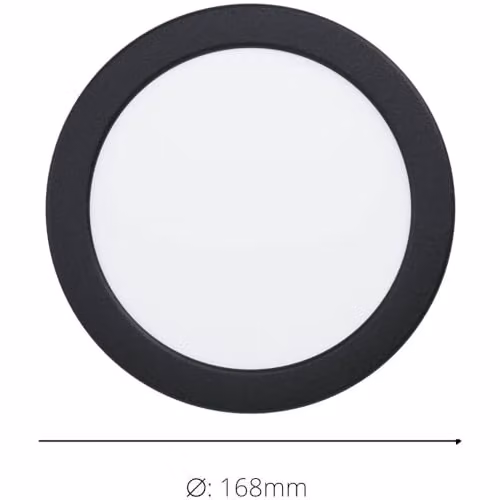 Loops Modern Black LED Ceiling Light, 10.5W, IP44 Rated – 3