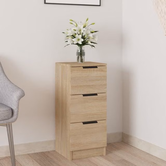 Berkfield Home Sonoma Oak Sideboard in Brown, W/D/H: 30 x 30 x 70 cm – 1
