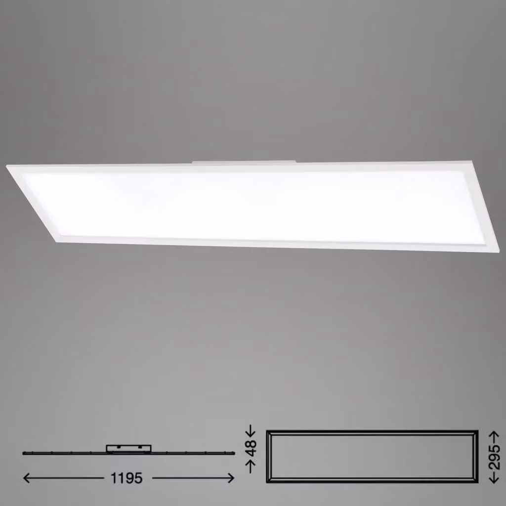 Briloner Ultraslim White 36W CCT Dimmable LED Ceiling Panel with Remote Control – 3