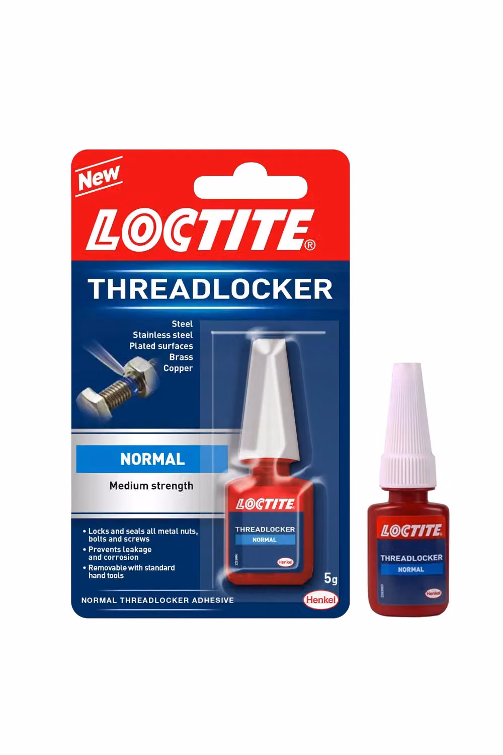 Loctite Medium Strength Transparent Threadlocker Adhesive, White, 5g x 4 Pack – 2