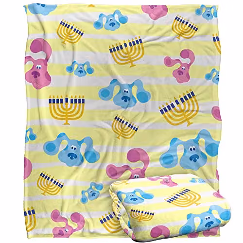 LOGOVISION White and Multicolour Striped Fleece Throw Blanket, W/D/H: 152 x 127 cm