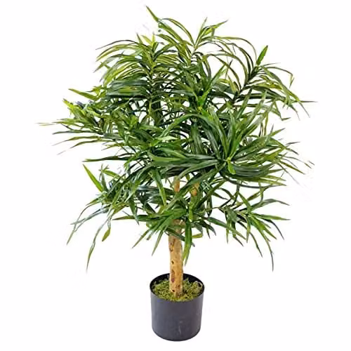 Leaf Design UK 100cm Artificial Ficus Tree in Green