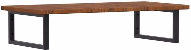 Berkfield Home Wall Mounted Basin Shelf in Brown Oak and Steel