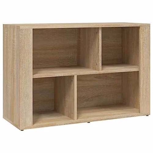 vidaXL Modern Sideboard in Brown Sonoma Oak, W/D/H: 80 x 30 x 54 cm – 1