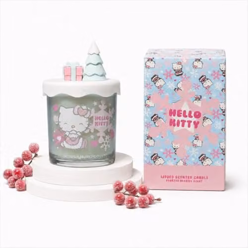 Hello Kitty Frosted Berries Seasonal Scented Candle, 213g