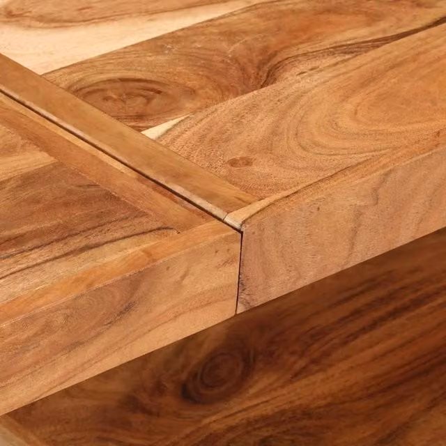 Berkfield Home Dense Console Table in Brown Solid Acacia Wood, W/D/H: 150 x 30 x 75 cm – 1