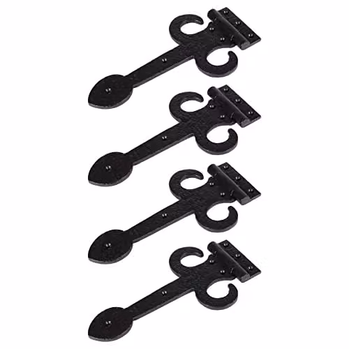 Hammer and Tongs Arrowhead T-Hinge in Matt Black Iron, Pack of 4