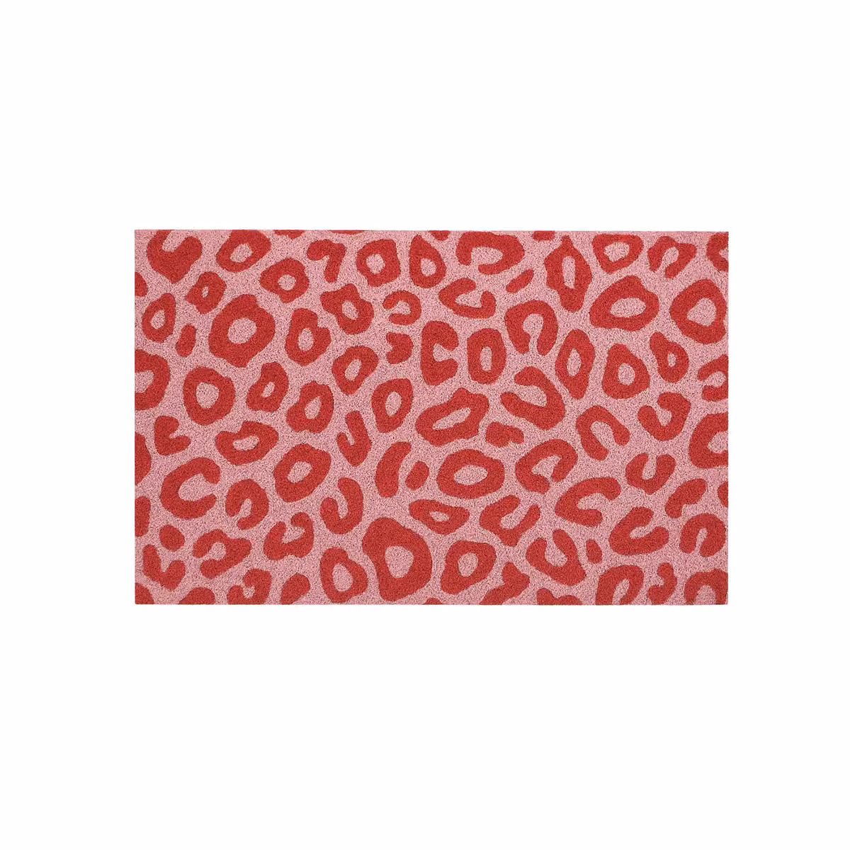 Melody Maison Pink Leopard Print Coir Door Mat in Dark Pink, Diameter: 100 cm – 2