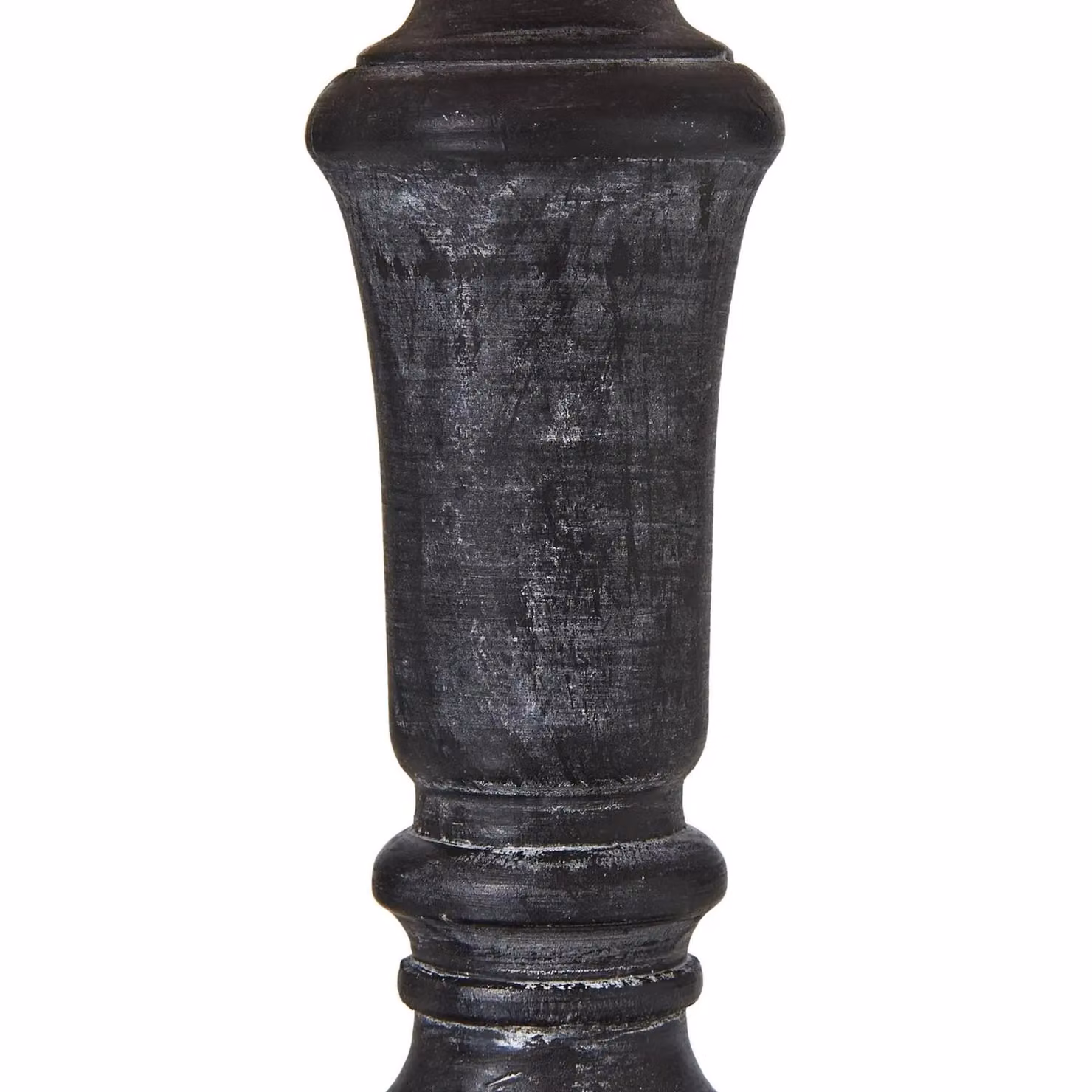 Hill Interiors Palmyra Column Linen Table Lamp in Grey – 2