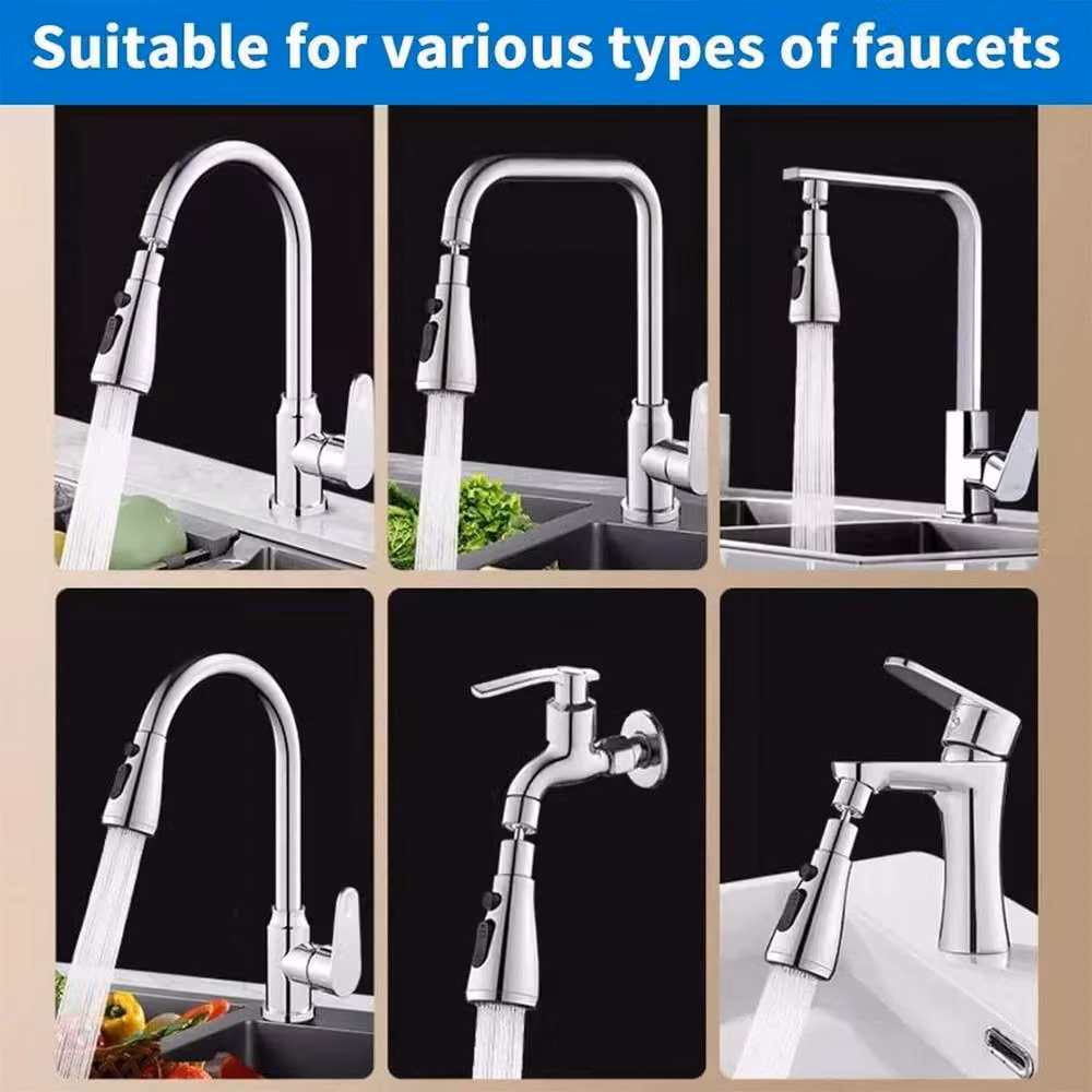 EONLION Silver Pull Out Kitchen Tap Spray Head Replacement – 5