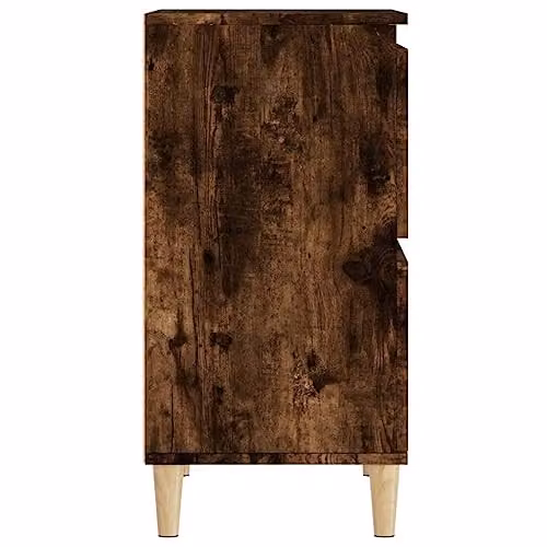 vidaXL Scandinavian Sideboard in Smoked Oak, Brown, W/D/H: 60 x 35 x 70 cm – 4