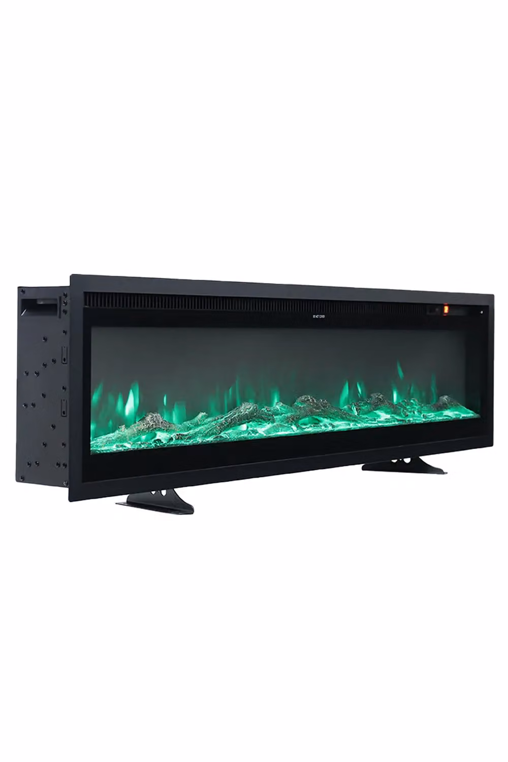 Living and Home 70 Inch Electric Fireplace with Remote, 12 Flame Colours and 1800W, Black – 4