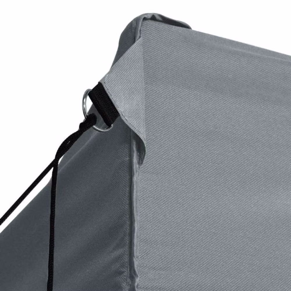 Berkfield Home Professional Folding Party Tent with 3 Sidewalls, Grey Anthracite Steel and PVC, W/D/H: 4 x 3 x 3.15 m – 3