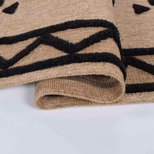 Desire Rugs Harper Machine Woven Indoor Outdoor Area Rug, Black, W: 50 cm, L: 80 cm – 2