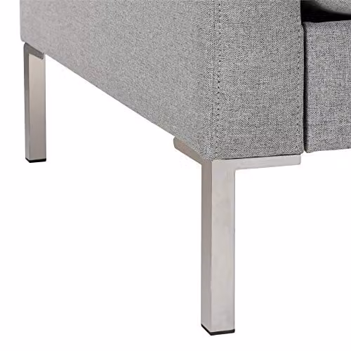 DHP Fabry Modern Upholstered Armchair in Grey Fabric – 4