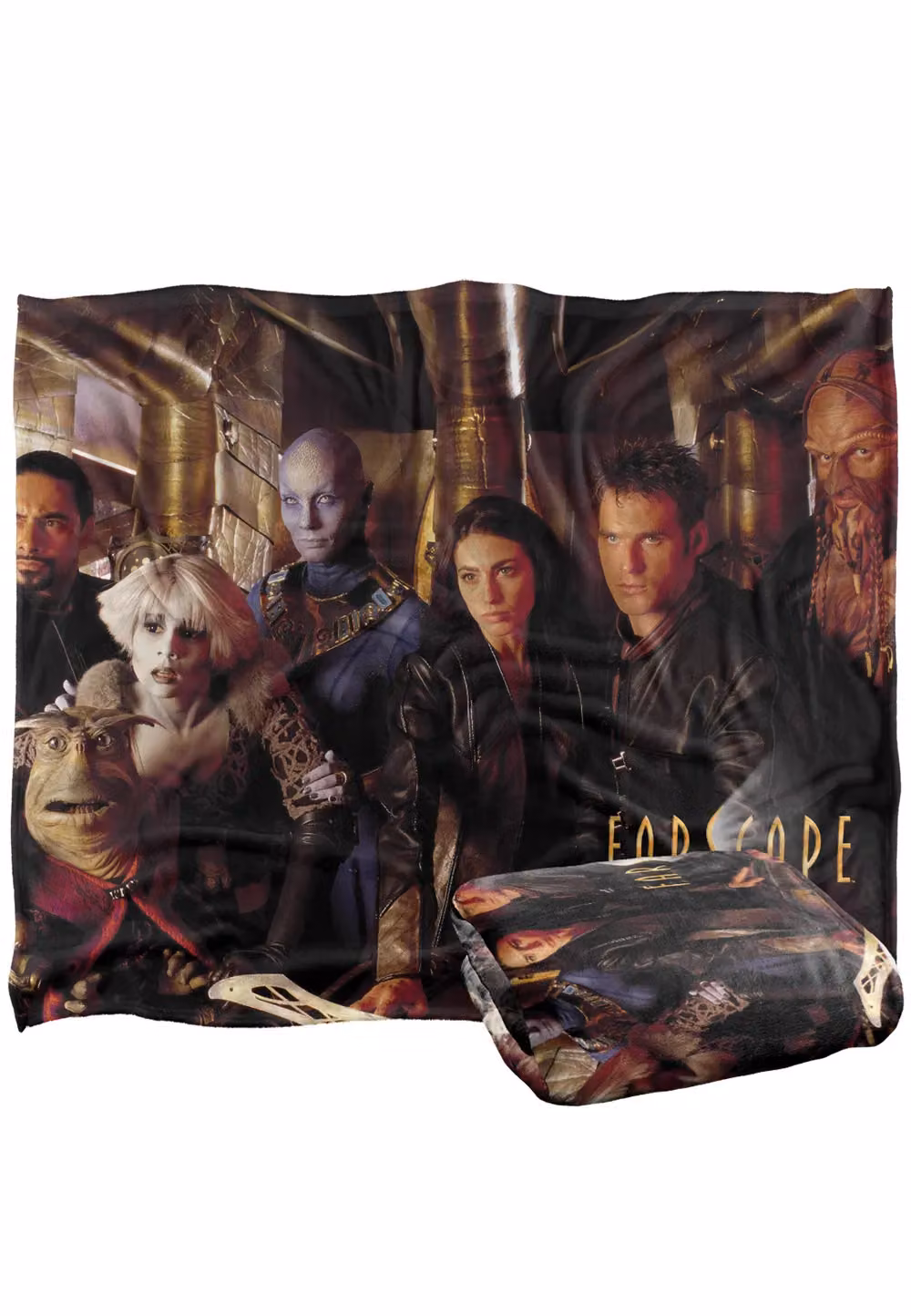Trevco Farscape Crew Silky Touch Super Soft Fleece Throw Blanket in White, W/D/H: 152 x 127 cm – 5