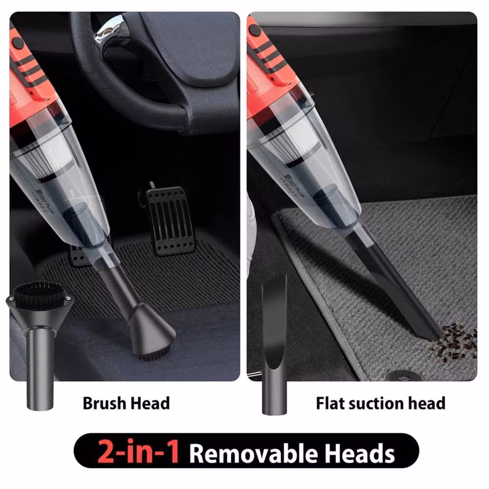 EONLION 2-in-1 Handheld Battery Vacuum Cleaner in Red – 4