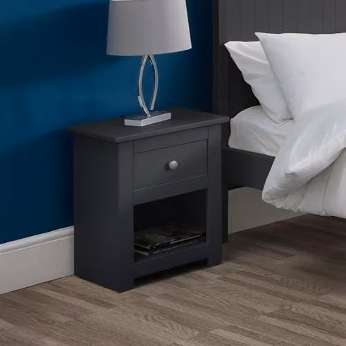 Julian Bowen Radley Anthracite Bedside Table