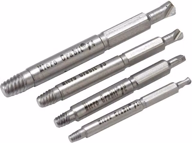 BOA Micro Grabit 4 Piece Screwdriver Bit Set in Silver and Multicolour