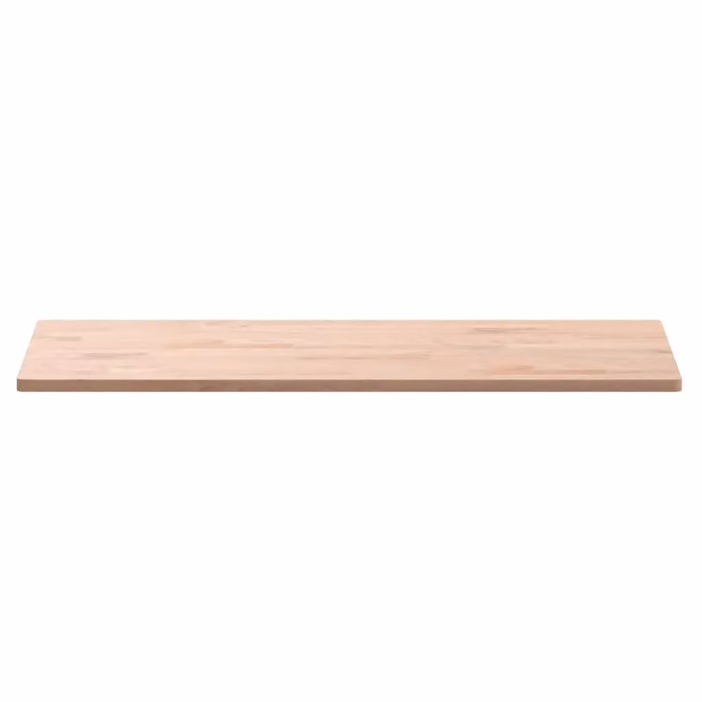 Berkfield Home Solid Wood Beech Bathroom Countertop, Brown, W: 80 cm, D: 40 cm, H: 1.5 cm