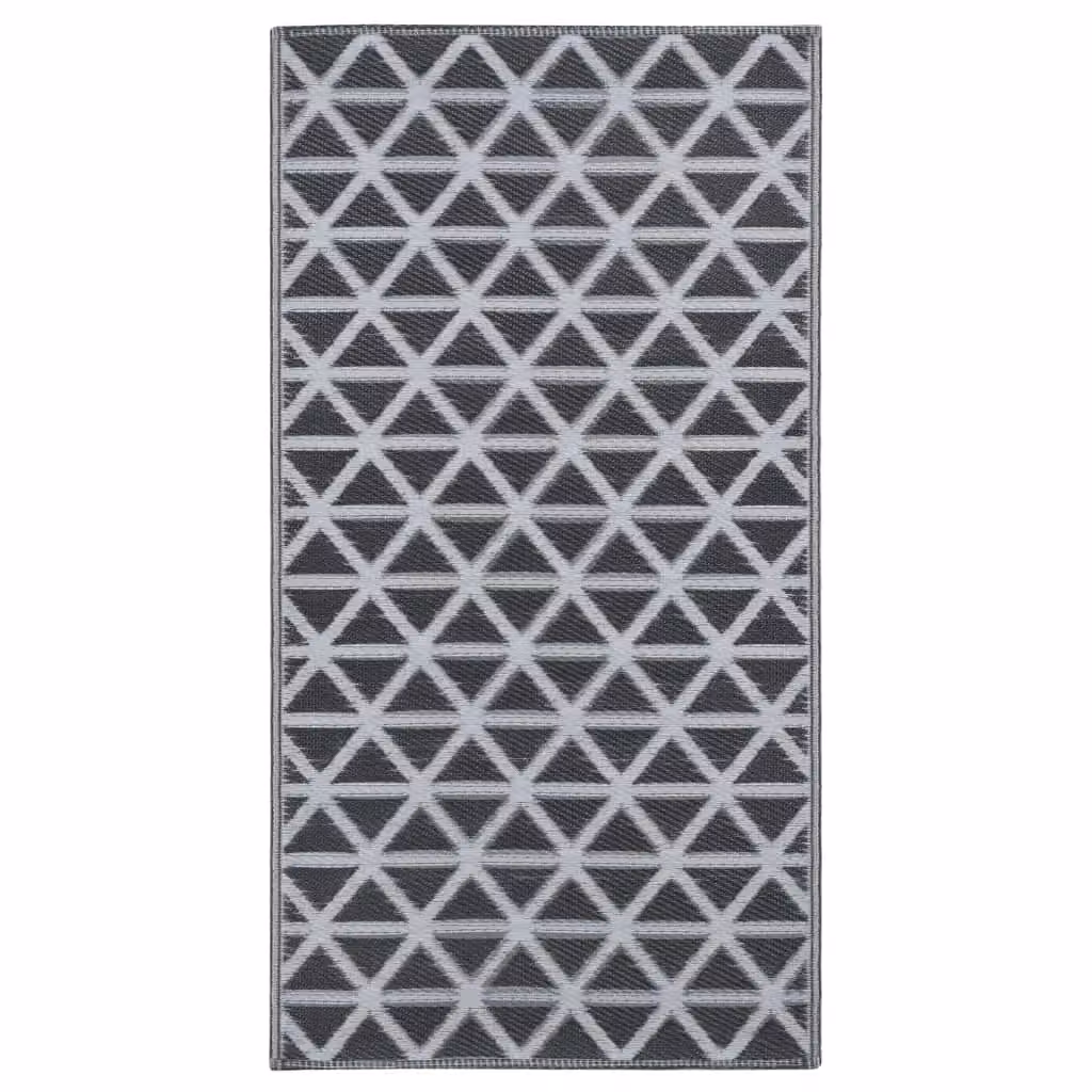Berkfield Home Black Geometric Outdoor Carpet, W: 160 cm, L: 230 cm – 2