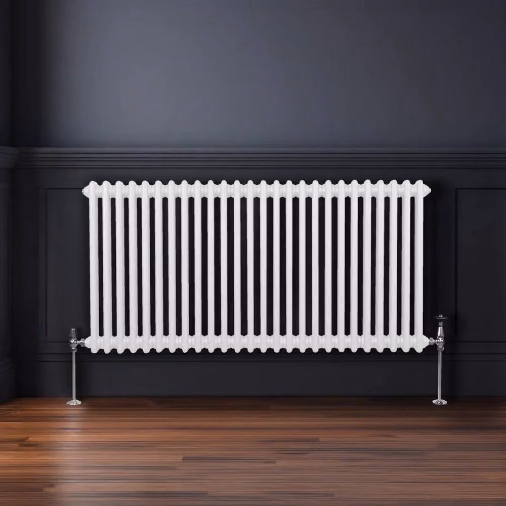 Monstershop Traditional 2 Column Steel Radiator in White, W/D/H: 60.0 x 7.0 x 119.2 cm – 2