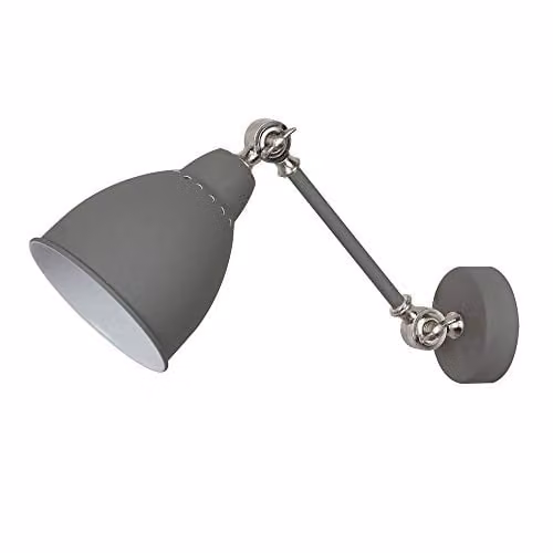 Netlighting Industrial and Retro Dome Wall Lamp in Grey with E27 Socket