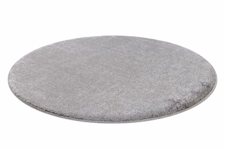 RugsX Grey Round Bathroom Rug, Diameter: 100 cm