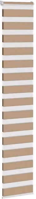 Berkfield Home Elegant Zebra Blind in Sand and Brown, W: 40 cm, H: 200 cm