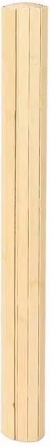 Berkfield Home Rectangular Bamboo Rug in Beige, W: 80 cm, L: 300 cm – 1
