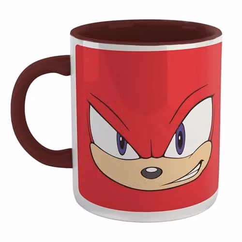 Zavvi Sonic The Hedgehog Knuckles Face Ceramic Mug in Red and Multicolour – 1