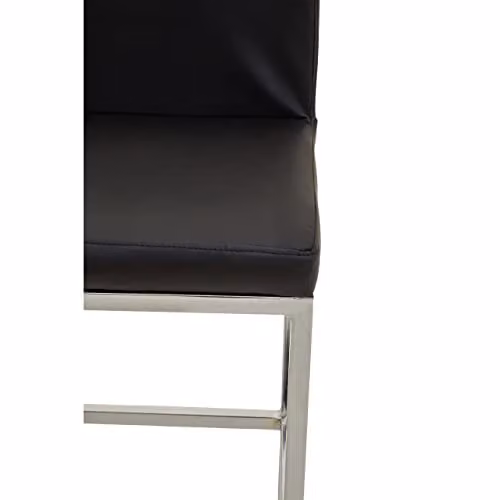 Orsina Baina Black Synthetic Leather and Gold Metal Bar Chair W/D/H: 35 x 35 x 84 cm – 3