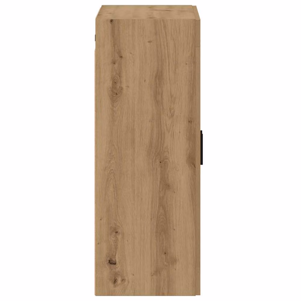 Berkfield Home Artisan Oak Wall Mounted Cabinet with Glass Doors in Brown, W: 69.5 cm, D: 34 cm, H: 90 cm – 3