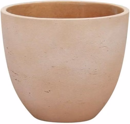 KDMD Hortus Classic Corsica Flared Planter Pot in Beige, W/D/H: 15 x 18 cm – 1