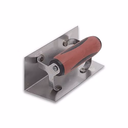 Marshalltown 65SSD Stainless Steel Internal Corner Trowel with Red Durasoft Handle