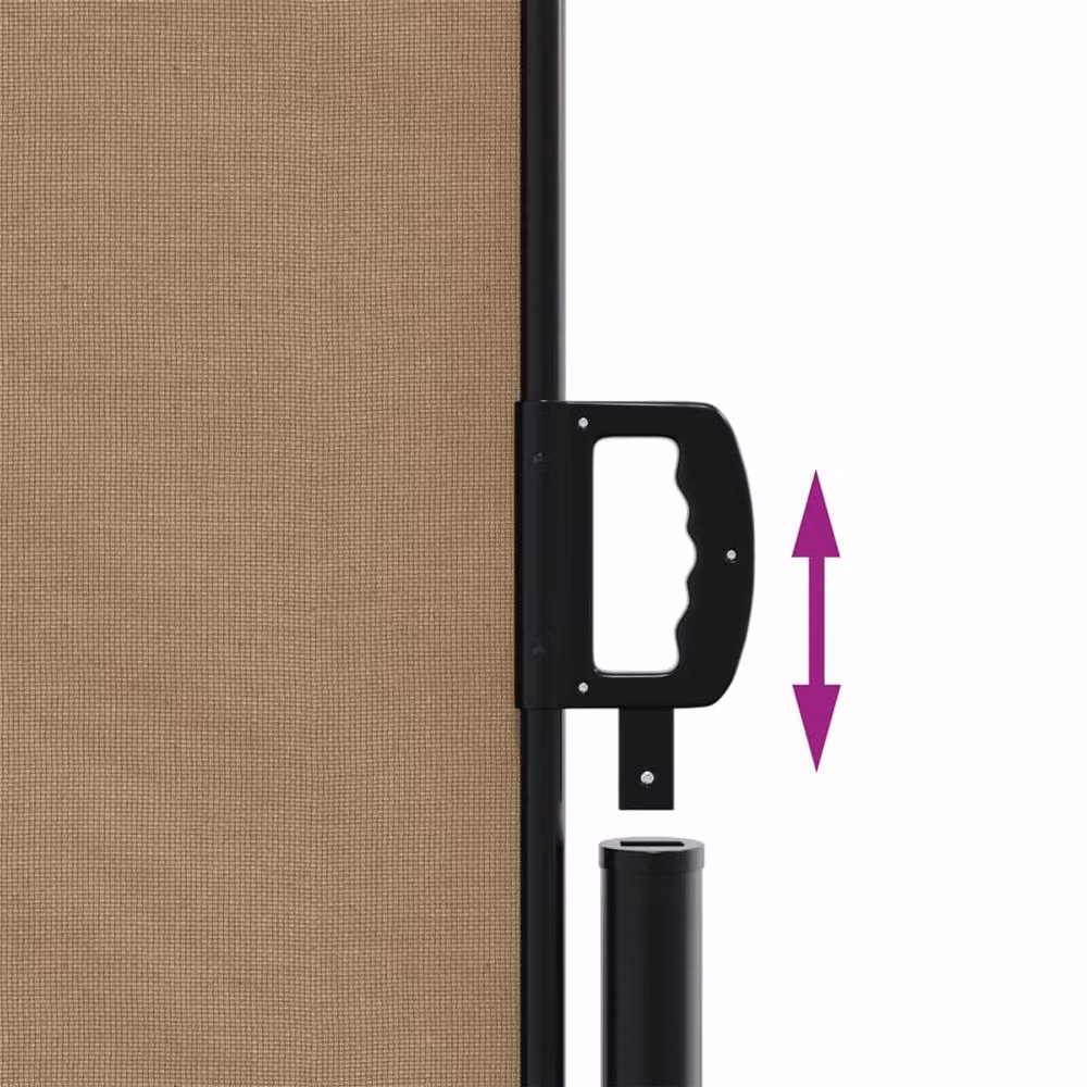 Berkfield Home Retractable Side Awning in Taupe, W/H: 600 x 200 cm – 2