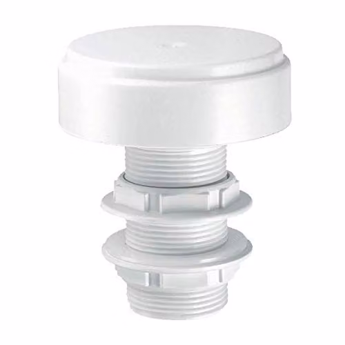 McAlpine 1" White Plastic Screened Tank Breather – 2