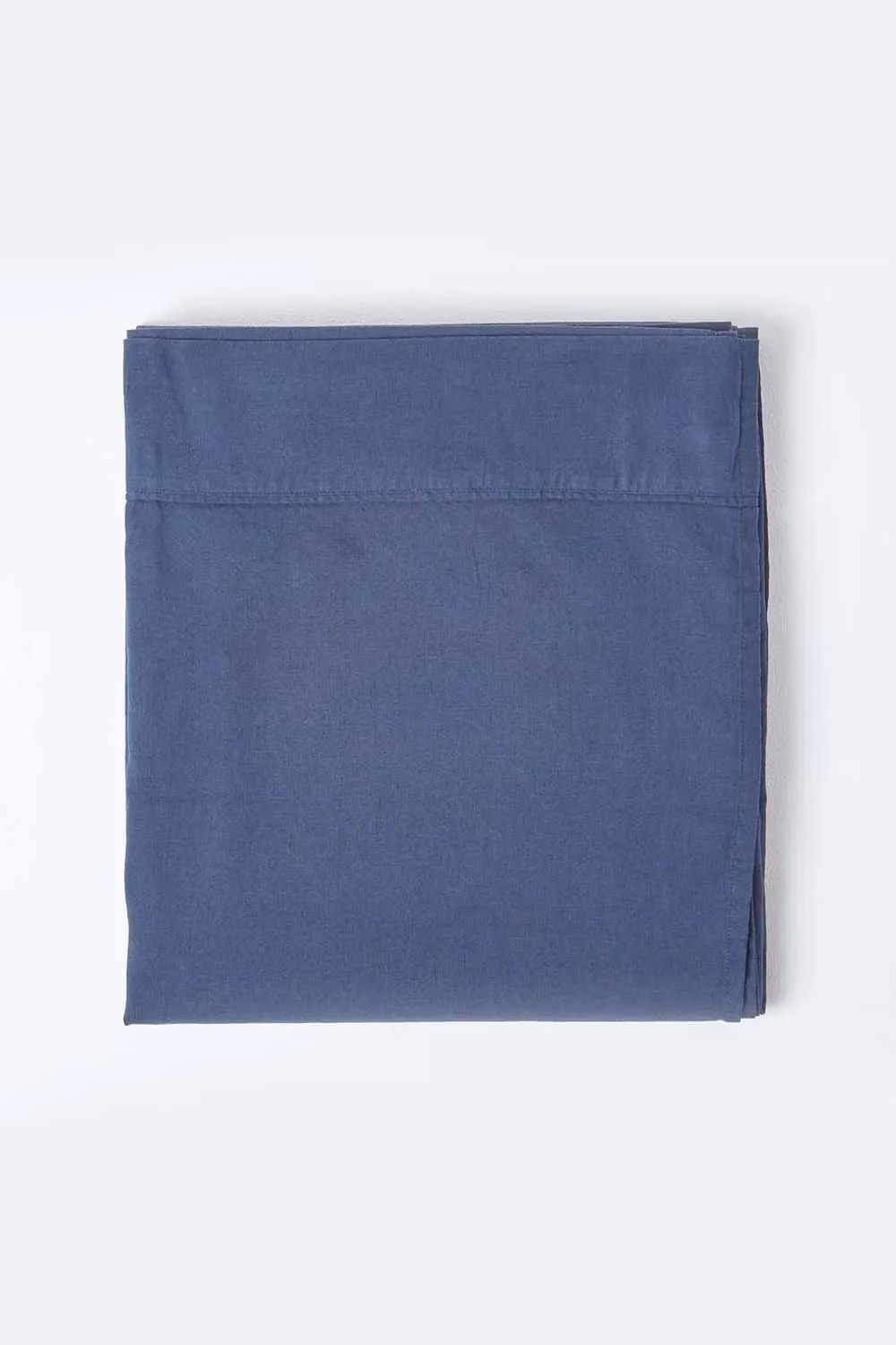 Homescapes Luxury Soft Linen Flat Sheet in Navy, Size: 200 x 200 cm – 2