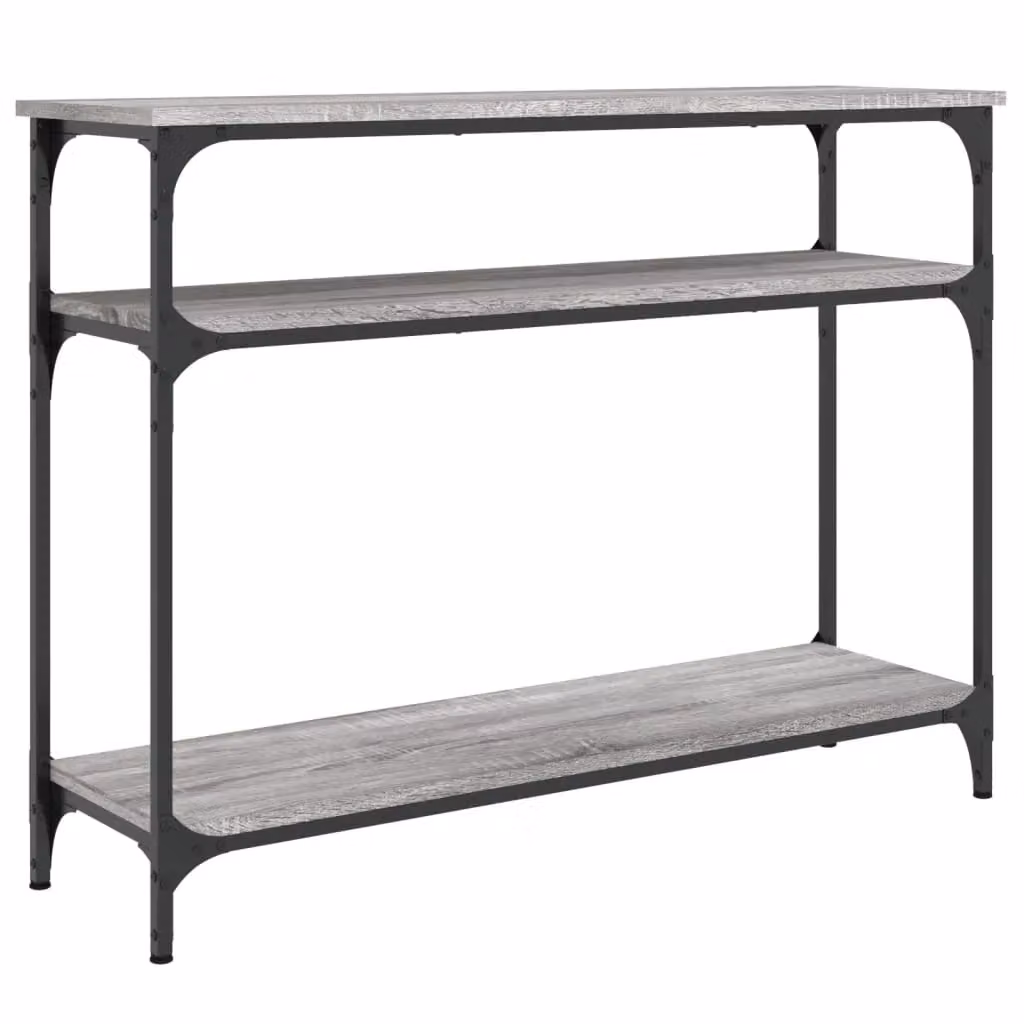 Berkfield Home Console Table in Grey Sonoma, W/D/H: 100 x 29 x 75 cm – 2