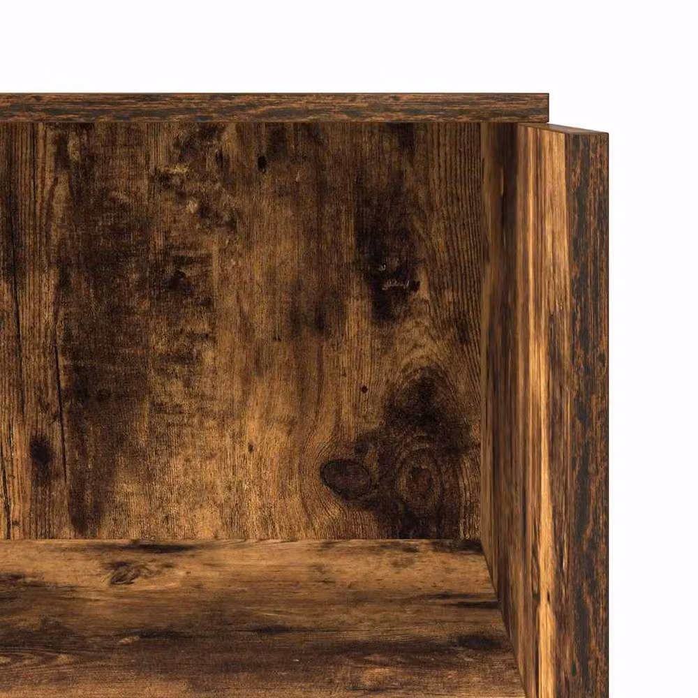 Berkfield Home Reception Desk in Smoked Oak Brown, W/D/H: 55 x 50 x 103.5 cm – 3