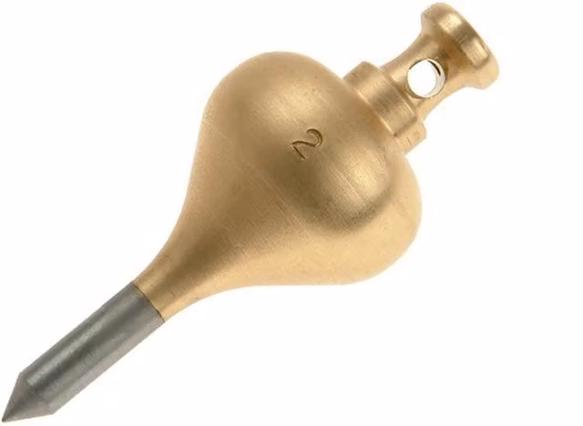 Monument Brass Plumb Bobs in Gold and Multicolour