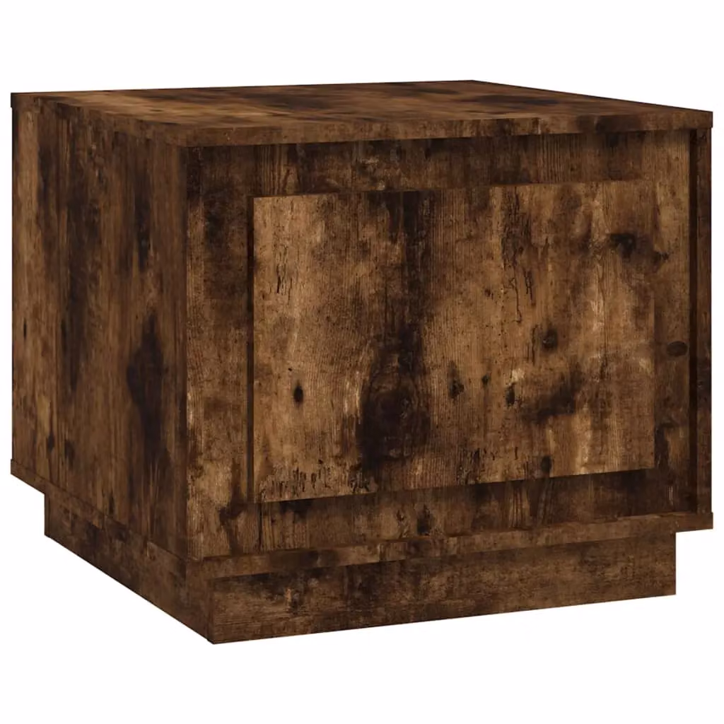Berkfield Home Smoked Oak Coffee Table in Brown, W/D/H: 51 x 50 x 44 cm – 2